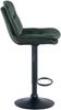 Barhocker MITUN - Samt Dunkelgrün 46x54x94 cm Schwarz | Barstuhl Höhenverstellbar Mit Lehne Drehbar Tresenhocker Tresenstuhl Kneipenhocker Bild 5