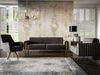 Sofa Designersofa VALERIE 2-Sitzer in Stoff Elisa Velvet Schwarz Bild 5