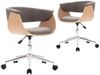 vidaXL Drehbare Esszimmerstühle 2 Stk. Taupe Stoff, Drehbar [3054887] Bild 2