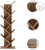 Mondeer Bücherregal in Baumform aus Holz Bücherschrank, Würfelregal exquisites 9 lagiges, einfaches Design und Platzsparen Bild 4
