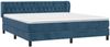 vidaXL Boxspringbett mit Matratze Dunkelblau 160x200 cm Samt 3127683 Bild 3