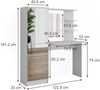 Frisierkommode Jasmin Weiß 123 cm mit Spiegel Vicco Bild 3