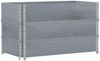 vidaXL Paletten-Aufsatzrahmen 3 Stk. Grau 100x50 cm Massivholz Kiefer 3295372 Bild 2