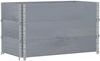 vidaXL Paletten-Aufsatzrahmen 3 Stk. Grau 100x50 cm Massivholz Kiefer 3295372 Bild 5
