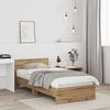 vidaXL Bettrahmen mit Kopfteil Artisan-Eiche 75 x 190 cm Holzwerkstoff 871661 Bild 3