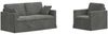 vidaXL Sofa Set 2 pcs Dunkelgrau 158 x 78 x 80 cm Samt 3407552 Bild 2