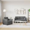 vidaXL Sofa Set 2 pcs Dunkelgrau 158 x 78 x 80 cm Samt 3407552 Bild 3