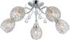 Deckenleuchte, 5 Flammig, Kristalle, Chrom, D 54 cm Bild 1