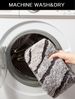 OTTO home Badematte Josie, Badvorleger, Badezimmer Teppich, Höhe 20 mm, rutschhemmend beschichtet, schnell trocknend, strapazierfähig, fußbodenheizungsgeeignet, Polyester, wellenförmig, Badteppich, Badematten, rechteckig, rund & als 3-tlg. Set erhältlich Bild 3