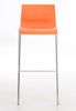 Barhocker TOKIO - Orange, Kunststoff Barhocker mit Lehne Barstuhl Tresenhocker Tresenstuhl Kneipenhocker Kneipenstuhl Bild 2