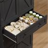 HOMECHO Küchenbuffet 180 cm Hoch Küchenschrank mit 4 Türen und Schubladen Bild 4