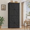 HOMECHO Küchenbuffet 180 cm Hoch Küchenschrank mit 4 Türen und Schubladen Bild 2