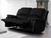Relaxsofa Microfaser 2-Sitzer HERNANI - Schwarz Bild 2