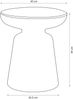 Beistelltisch Posio 44xØ40 cm Gelb [en. casa] Bild 2