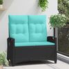 vidaXL Gartenbank mit Kissen 105 x 60 x 112 cm Stahl 42026858 Bild 3
