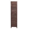 Paravent HWC-C30, Raumteiler Trennwand Sichtschutz, Shabby-Look Vintage, 170x205cm ~ braun Bild 4