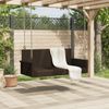 vidaXL Hängebank Braun 119x56x48 cm Poly Rattan 365626 Bild 3