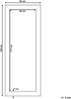 Wandspiegel silber rechteckig 50x130 cm BUBRY Bild 2
