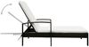 vidaXL Sonnenliege mit Auflage Poly Rattan Braun 42941 Bild 4