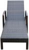 vidaXL Sonnenliege mit Auflage Poly Rattan Braun 42941 Bild 5