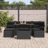 vidaXL Garten-Sofa-Set mit Speicher 7 pcs Schwarz Poly Rattan 3358473 Bild 3