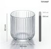 KONZEPT Gläser-Set Geriffelte 300ml, 6/12 teilig – elegante Trinkgläser für Wasser, Saft, 12-tlg, Einzigartige Form, Ideal als Geschenk, Spülmaschinengeeignet Bild 3
