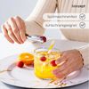 KONZEPT Gläser-Set Geriffelte 300ml, 6/12 teilig – elegante Trinkgläser für Wasser, Saft, 12-tlg, Einzigartige Form, Ideal als Geschenk, Spülmaschinengeeignet Bild 4