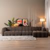 Bronx71 Ecksofa Luca XL Chenille Braun rechts Bild 3