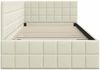 vidaXL Eckbettgestell mit Kopfteil Creme 90 cm x 190 cm Samt 42016385 Bild 5