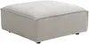 Vente-unique - RUZOLO Pouf Stoff Beige - B 90 cm x H 43 cm x L 90 cm Bild 2