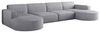 Kaiser Möbel Ecksofa Designer MODENA U XL stoff Dicker cord Poso, Viele Farben, praktisch und komfortabel Bild 4