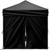 vidaXL Partyzelt Faltbar mit Seitenwänden, Polyethylen / Stahl schwarz, 2x2 m Bild 4