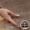 SIMPEX24 Teppich Unicolor - Einfarbig, Rund, Höhe: 11 mm, Einfarbig Kurzflor Runder Teppich Wohnzimmer Flauschig Weich Bild 3