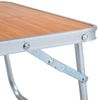 vidaXL Klappbarer Campingtisch Braun Aluminium 60 x 40 cm 48186 Bild 5