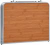 vidaXL Klappbarer Campingtisch Braun Aluminium 60 x 40 cm 48186 Bild 4