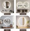 ZMH Beleuchteter Badezimmerspiegel – rund, 80 cm, LED, IP44, Touch-Schalter, beschlagfrei, einstellbar 3000 K – 6500 K Bild 3