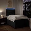 vidaXL Boxspringbett mit Matratze Schwarz 120x200 cm Stoff 3292764 Bild 5