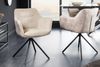 riess-ambiente Polsterstuhl VERONA champagner beige – Samt & Strukturstoff, mit Armlehne, Metall (Einzelartikel, 1 St), 180° drehbar mit Auto-Return-Funktion – ideal für Esszimmer oder Büro Bild 4