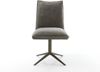 Drehstuhl Lelio-Flex Bouclé Soft Schlamm Fußkreuz Effektfinish Titan 360° drehbar Wippfunktion Taschenfederkern Bild 2