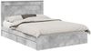 vidaXL Aufbewahrungsbett Beton Grau 150 x 200 cm Holzwerkstoff 3410236 Bild 2