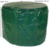 Abdeckhaube Tisch 125x70 cm rund, PE dunkelgrün Bild 3