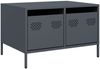 vidaXL TV-Schrank Anthrazit 68x50x43,5 cm Kaltgewalzter Stahl 851240 Bild 2