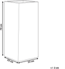 Blumentopf hellgrau quadratisch 33 x 33 x 70 cm DION Bild 2