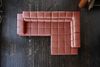 KAWOLA Sofa NELSON Ecksofa Leder rot Recamiere rechts 72 x 216 x 321 cm Bild 5