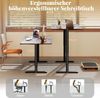Elektrischer Stehschreibtisch 140 x 70 cm höhenverstellbarer Schreibtisch ergonomischer Sitz-Steh-Schreibtisch Braun Bild 5