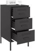 vidaXL Nachttisch Schwarz 36x39x68 cm Stahl 843078 Bild 5
