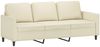 vidaXL 3-Sitzer-Sofa Creme 180 cm Kunstleder 359339 Bild 2