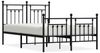 vidaXL Bettgestell mit Kopf- und Fußteil Metall Schwarz 120x190 cm 353552 Bild 2