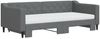 vidaXL Tagesbett Ausziehbar mit Matratzen Dunkelgrau 90x190 cm Stoff 3197455 Bild 3