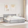 vidaXL Bettrahmen Graues Sonoma 200 x 200 cm Holzwerkstoff 3408136 Bild 3